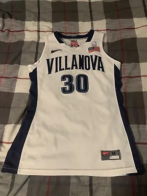 Nike Villanova Wildcats Basketball Jersey Size Medium White Big East (Read!) • $100