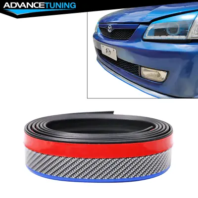 Universal Fitment Front Bumper Lip Spoiler Side Skirts Carbon Fiber Print 98  • $14.99