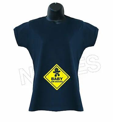 Baby On Board Funny Cool Gift Ladies T-Shirts Tank Top Vests S-XXL  • £12.09