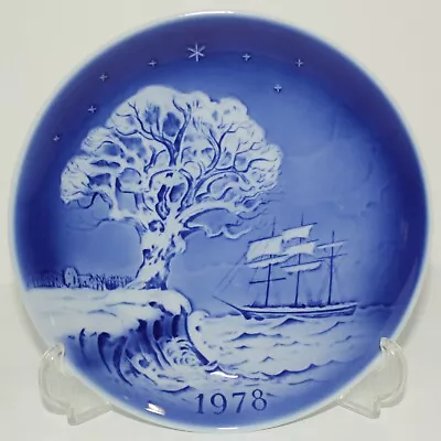 Vtg 1978 Old Copenhagen Blue White Porcelain Plate Desiree Denmark Old Oak Tree • £11.58