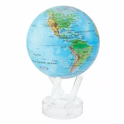 MOVA RELIEF MAP BLUE GLOBE 4.5 Inch Solar Power • $198