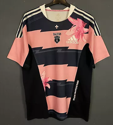 £59.99 • Buy Adidas Mens Rugby Union Stade Francais Paris 2012/2013 Home Shirt Jersey Size M