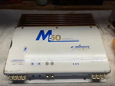 OLD SCHOOL Phoenix Gold M50 Car Audio 2 Channel Amp Amplifier MADE IN USA! • $399