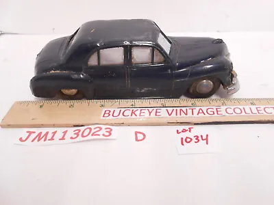 Vintage 1940's/50’s Blue Plymouth 4 Door Sedan Friction Toy Car  READ DESC. • $19.95