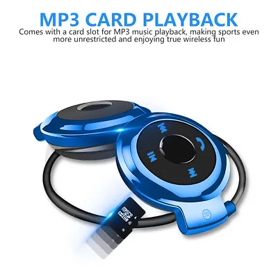 Sport Bluetooth Headphone Over Ear Earphone Waterproof Wireless Headset Neckband • £9.59