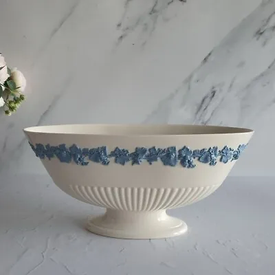 £89 • Buy WEDGWOOD Queensware Large Vase Embossed Blue On Lavender 