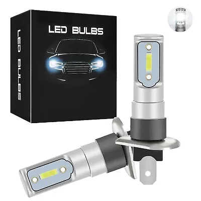 2 Pcs H1 6000k Ultra White 55w 8000lm Led Headlight Bulbs Kit Fog Light Driving • $7.99