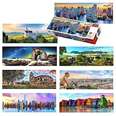 £8.09 • Buy Trefl 1000 Piece Panorama View Adult Famous Manhattan Paris Germany Miami Puzzle