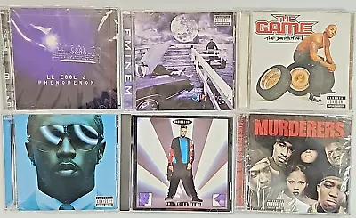 CD Lot Of 25 - Hip-Hop Gangsta Rap - Eminem Vanilla Ice LL Cool J Diddy • $18.99