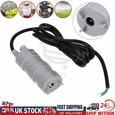 12V 1000L/H 500MM Submersible Pump Water Pump Caravan Camping/Garden/Aquarium UK • £11.99