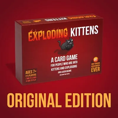 $31.84 • Buy Original Edition By Exploding Kittens Kids & Adult A Russian Roulette-Card Game
