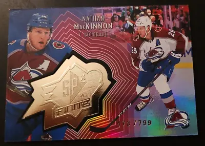 Nathan Mackinnon 2021-22 Upper Deck Spx Finite Short Print Gold Radiance /799 13 • $2.69