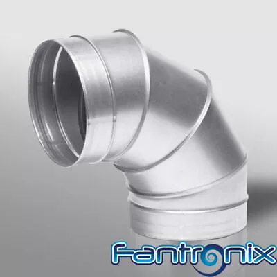 Ducting Bend 90 Degree Elbow Ventilation Duct Extract Pipe - All Sizes • £19.99