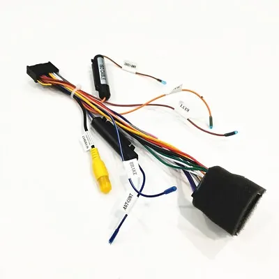 Car Radio Stereo 20Pin ISO Wiring Harness Connector W/Rear View Camera Adapter • $20.60