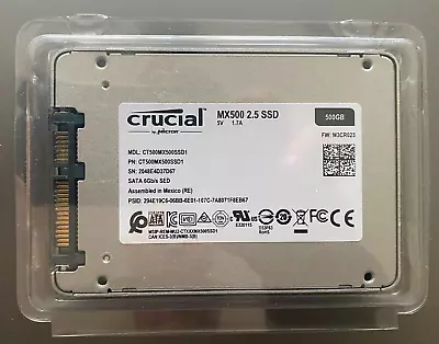 Crucial MX500 500GB SATA III 2.5  Internal SSD #CT500MX500SSD1 • $45.99