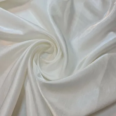£1.99 • Buy Dupion Faux Raw Silk Dress Fabric Wedding Shiny Slub Dress Craft Material 44 
