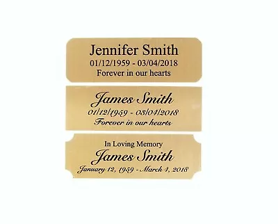 1x3 Custom Engraved Sublimation Aluminum Plate Plaque Name Tag Trophy Urn • $3.45