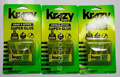 3 Krazy Glue Home & Office Super Glue 4 Single-Use Tubes = 12 Tubes Total • $14.99