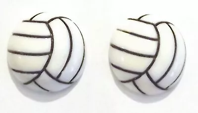 VOLLEYBALL Sport - Flatback Resin Or Grosgrain Ribbon - You Choose Design • $2