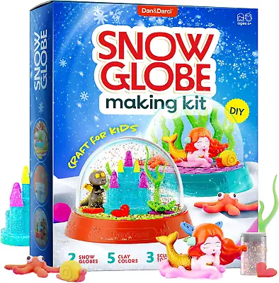 Snow Globe Making Kit For Kids - Make Your Own Water Globes Kits - Kid Christmas • $15.36