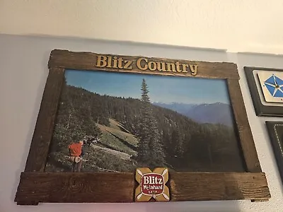 Vintage Blitz Weinhard Blitz Country Beer Sign • $72.50