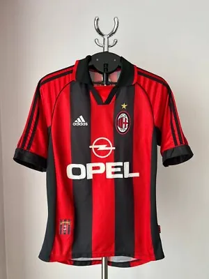Ac Milan Italy 1998 1999 Home Football Shirt Adidas Vintage Maldini #3 Mens Sz S • $85