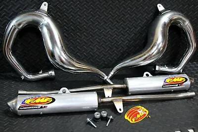 NEW FMF Fatty Exhaust Pipes & Power Core 2 Silencers Yamaha Banshee 1987-2006 • $899.99