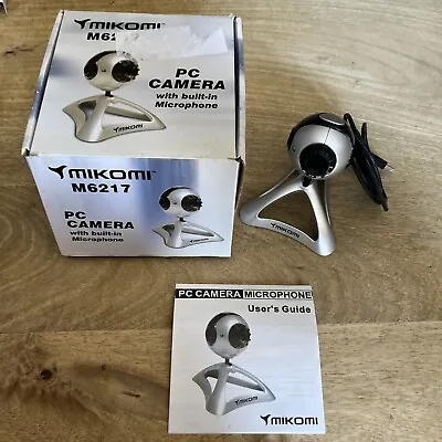 Mikomi M6217 PC Camera With Built In Microphone  - BOXED With Manual VGC • £4.99