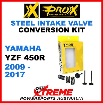 ProX Yamaha YFZ450R YFZ 450R 2009-2017 Steel Intake Valve & Spring Upgrade Kit • $299.95