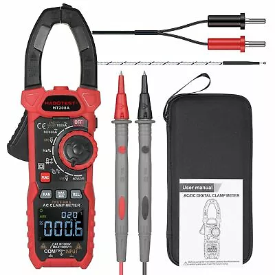 Current Tester AC Digital Clamp Meter True-RMS Anto-Ranging Amp Volt Ohm Diode  • $94.85