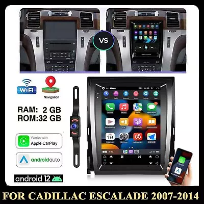 For Cadillac Escalade 2007-2014 9.7  Apple Carplay Car Stereo Radio Android 12 • $197.77