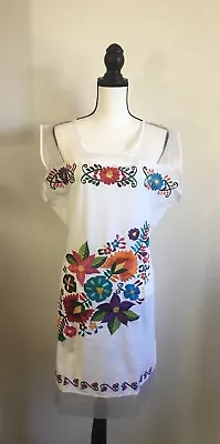 Embroidered Mexican Fiesta Dress Size L • $25.99