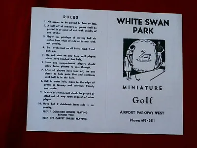 White Swan Park~ Miniature Golf~ Score Tickets~ Unused~airport  ~ Collectables • $14.99