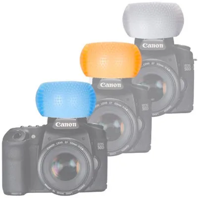 3 Color Pop Up Internal Flash Softbox Speaker Fits Canon 70d 700d 650d • £12.84