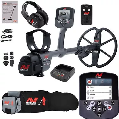 Minelab CTX 3030 Ultimate Waterproof Metal Detector With Carry Bag Finds Pouch • $2070.99