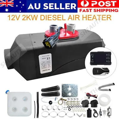 2KW Diesel Air Heater Tank Remote Control Thermostat Caravan RV Parking • $119.99