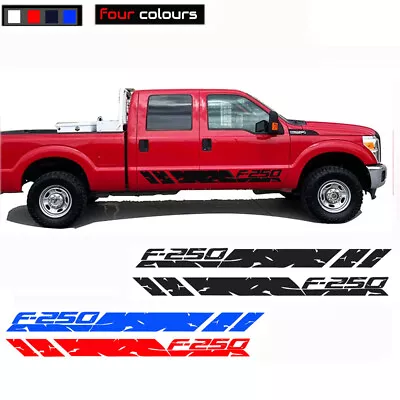 For Ford F250 F-250 Vinyl Decal Sticker Graphics Kit Sport Side Door 2pcs • $22.72