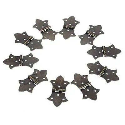 $15.78 • Buy 10 Pack Vintage Butterfly Hinges, 2.24 X1.22  Heavy-Duty Antique Bronze Decor...