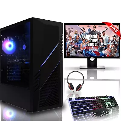 Gaming PC Bundle I3 I5 I7 Desktop Gaming Computer PC 16GB RAM RTX 3050 Windows10 • £234.99