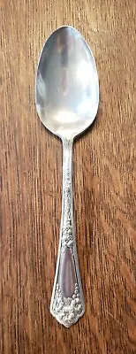 1912 WM ROGERS & SON Pat APD FOR Primrose Serving Tablespoon 8 1/2  Silver Plate • $25