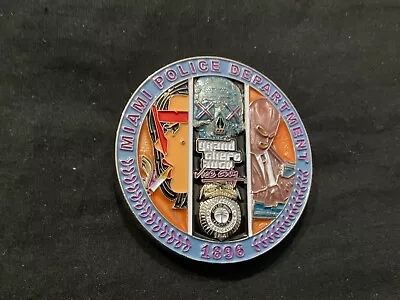 Rare City Of Miami Police Auto Theft Unit Signal 22 GTA 1 Variant Coin • $17.50