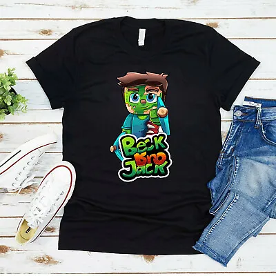 BECKBROJACK Kids T Shirt Youtuber Merch Gamer Gaming Funny Boys Girls Top Tee • £7.99