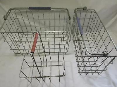 (Choice) Vintage Wire Metal Milk Bottle Carrier With Handle • $14