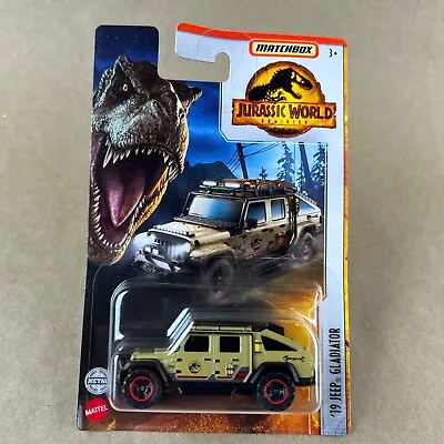 Matchbox 2022 Jurassic World Dominion 19 Jeep Gladiator 1:64 Diecast Car Tan • $3.99