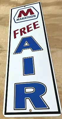 Marathon Gas Oil Free Air Aluminum Metal Sign 6x18 • $27.99