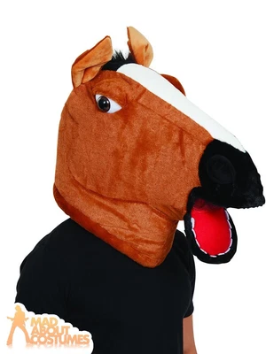 £27.99 • Buy Horse Mascot Mask Animal Grand National Pantomime Head Fancy Dress Accessory