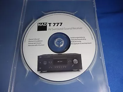 NAD T777 CD Owner's Manual Good Condition  Audible Elegance Cincinnati • $10