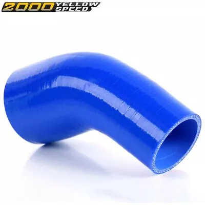 Fit For Car 45 Degree 51-63mm Hose Turbo Silicone Elbows Coupler Pipe Tube Blue • $5.26