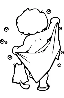 £2.49 • Buy BATHROOM FUNNY BOY SHOWER TOILET STICKER WALL ART DECAL 280mm X 200mm Easy Apply