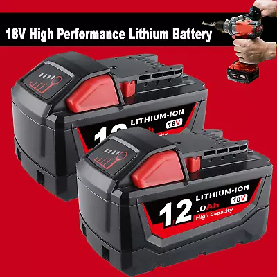 4X For Milwaukee M18 Battery 12.0Ah 9.0Ah Li-Ion XC Extended Capacity 48-11-1860 • £19.92